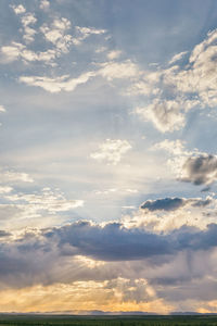 Low angle view of clouds in sky