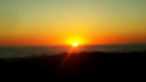 Scenic view of sunset