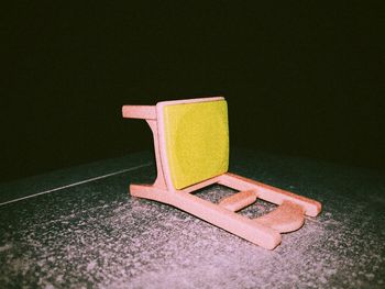 Close-up view of box