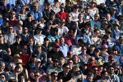 High angle view of group of people