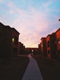 View of road against cloudy sky