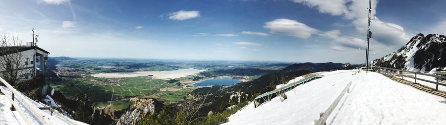 Panoramic view of landscape against sky