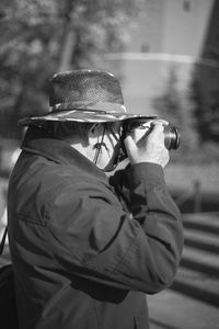 Man wearing hat