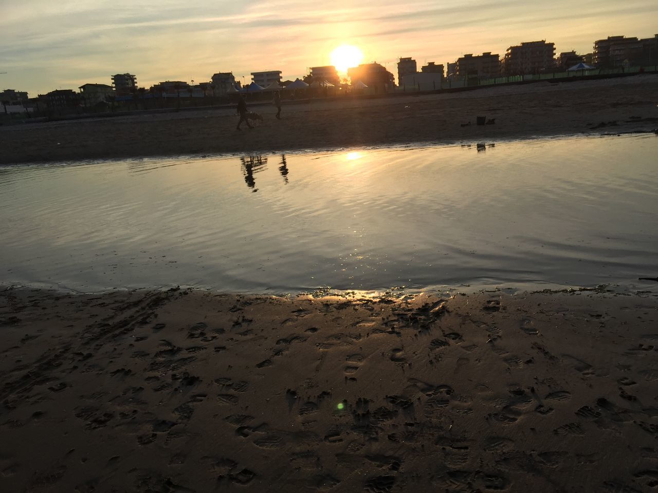 SCENIC VIEW OF SEA DURING SUNSET