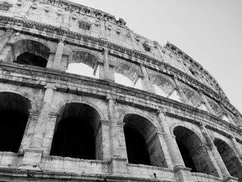 Low angle view of coliseum