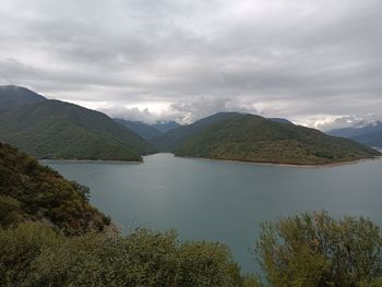 Zhinvali reservoir near to tblisi in georgia