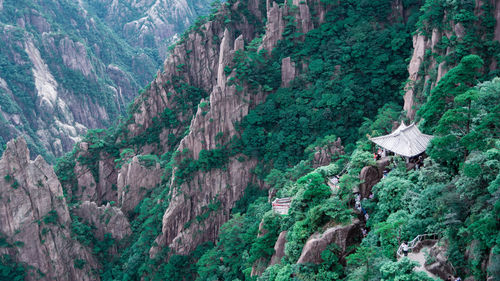 High angle view of a valley
