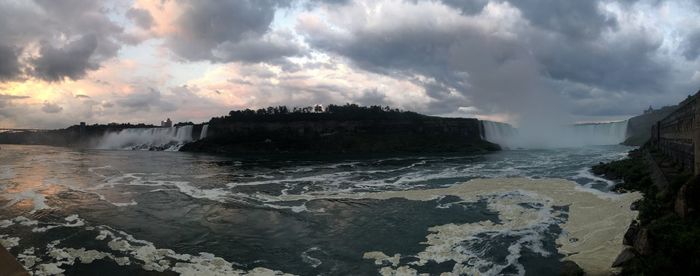 Panoramic view of sea against sky