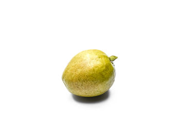 Close-up of apple against white background