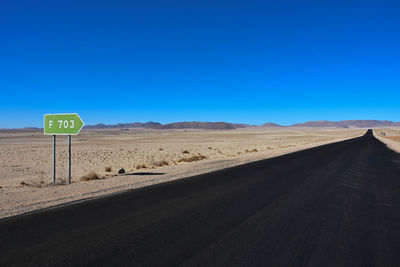 Street of my journey along the arid desert