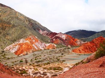 Scenic view of mountain against sky