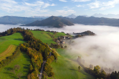 Scenic view of landscape against sky