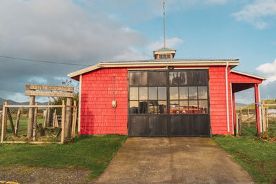 Fire station on the island of chiloe