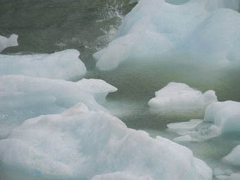 Frozen lake