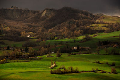 Scenic view of landscape against sky