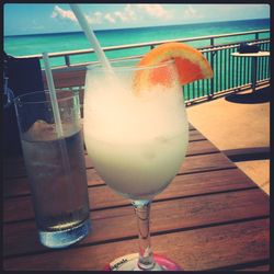 Close-up of drink on table