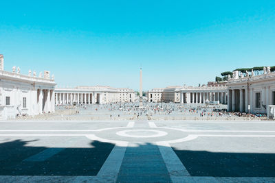 View of historical building against blue sky