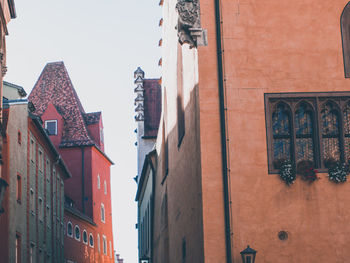 Low angle view of buildings against sky