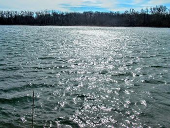 Scenic view of calm lake