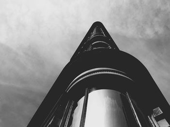 Low angle view of skyscrapers against sky