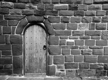 Stone wall of old building