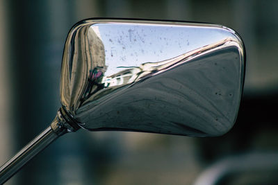 Close-up of wet glass