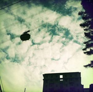 Low angle view of cloudy sky