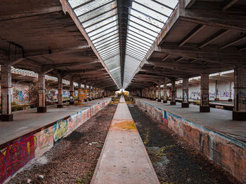 People walking in tunnel