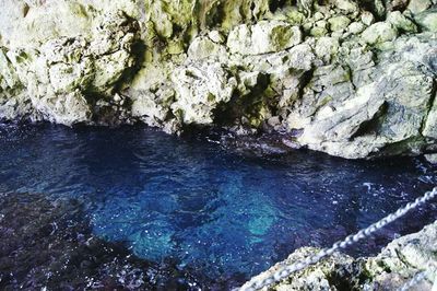 Rocks in water