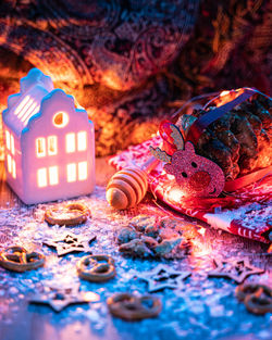 Close-up of toys