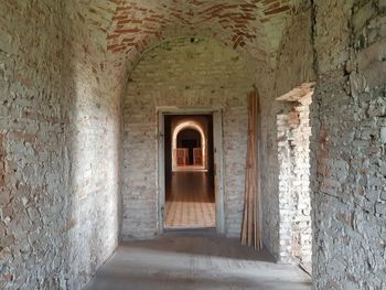 Empty corridor of building