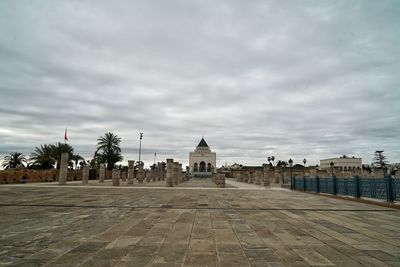 View of historical building against cloudy sky