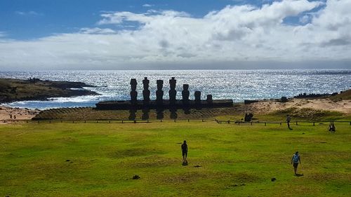 Scenic view of sea against sky