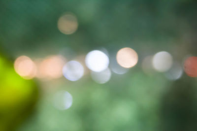 Defocused image of illuminated blurred lights