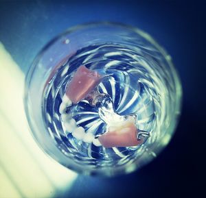 Close-up of bubbles in water