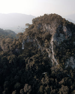 Rock formations against sky