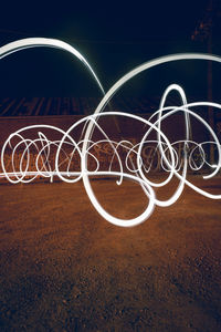 Light painting at night