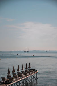 Scenic view of sea against sky