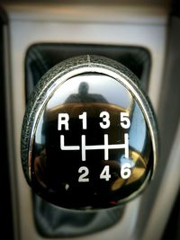 Close-up of telephone booth