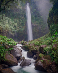 A beautiful view of cipendok waterfall