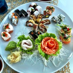 Close-up of food in plate