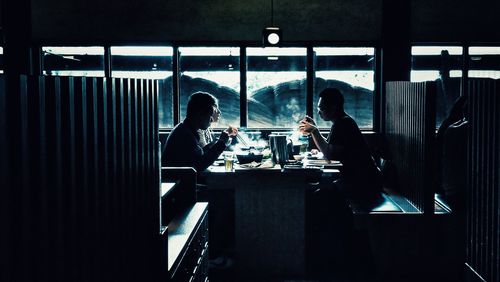 Group of people at restaurant