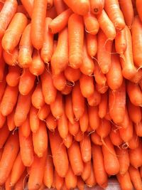 Full frame shot of carrots