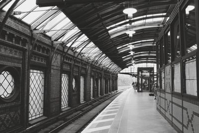 Train at railroad station