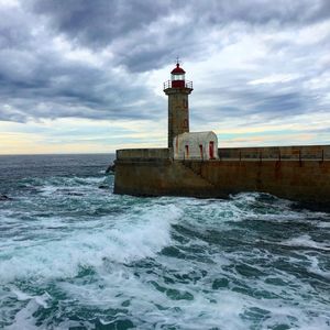 Lighthouse at seaside