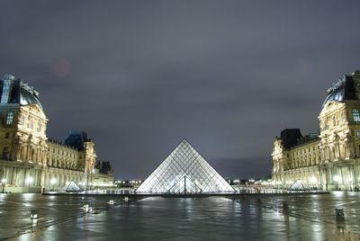 View of river with buildings in background