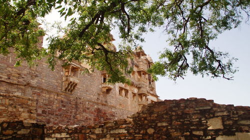 Low angle view of old building