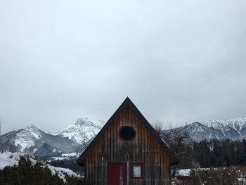 View of snowcapped mountains against sky