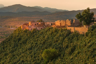 High angle view of townscape against sky