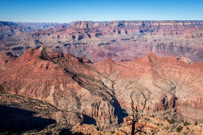 View of rock formations